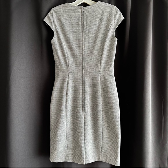 NWOT H&M Cap Sleeve Herringbone Pencil Dress - Picture 2 of 8